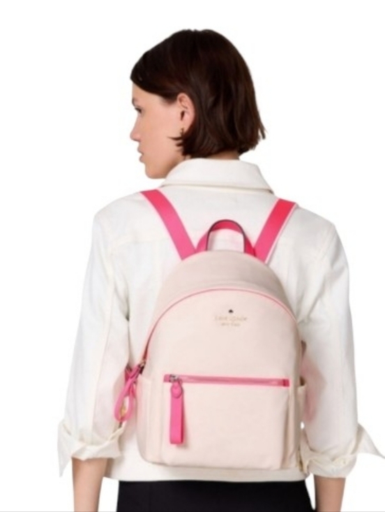 New Kate Spade ♠️ Chelsea Nylon Medium Backpack, Blush Cloud Pink main image 4